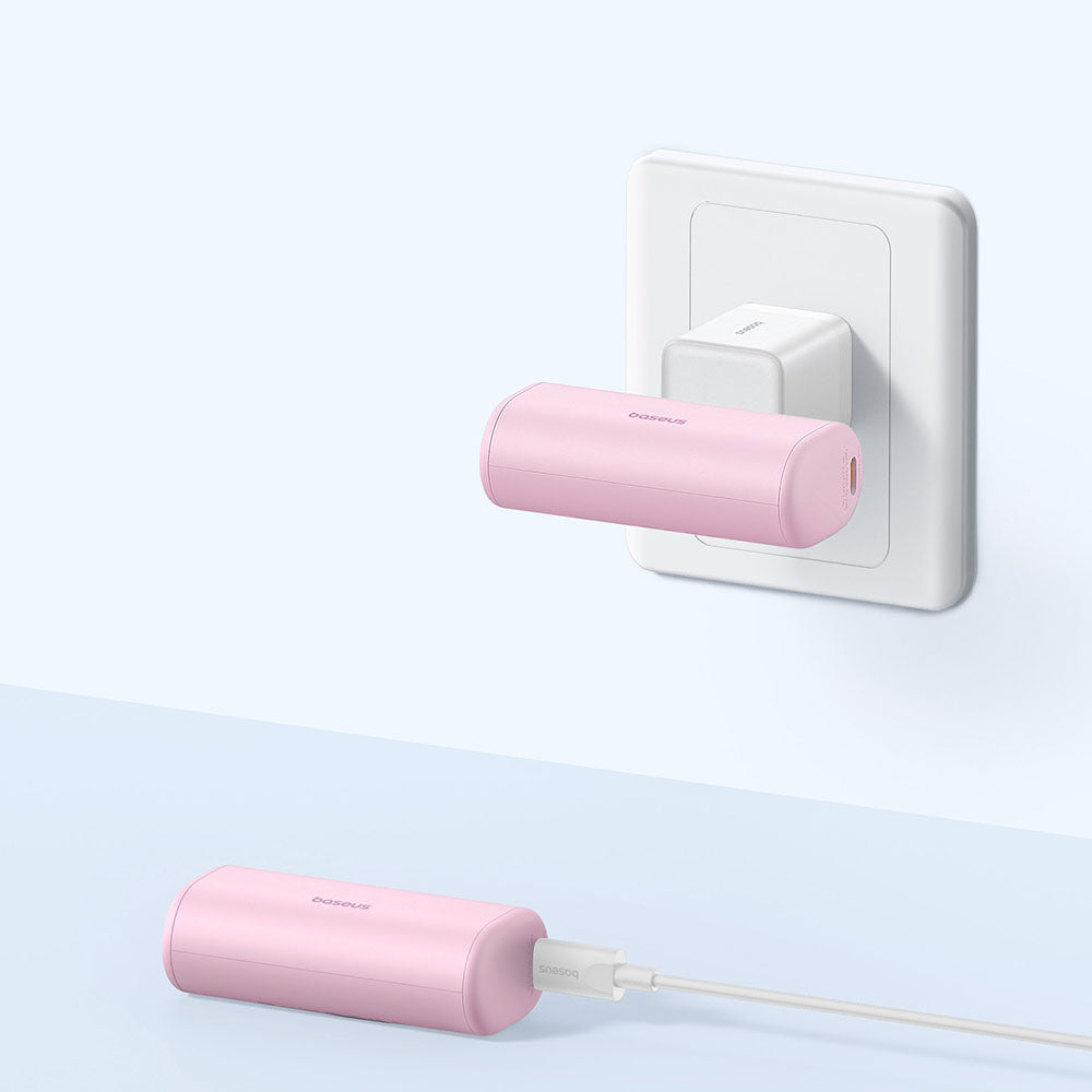 Batteria Esterna Baseus Compact, 5000mAh, 20W, PD, 2 x USB-C, Rosa P10068306413-00