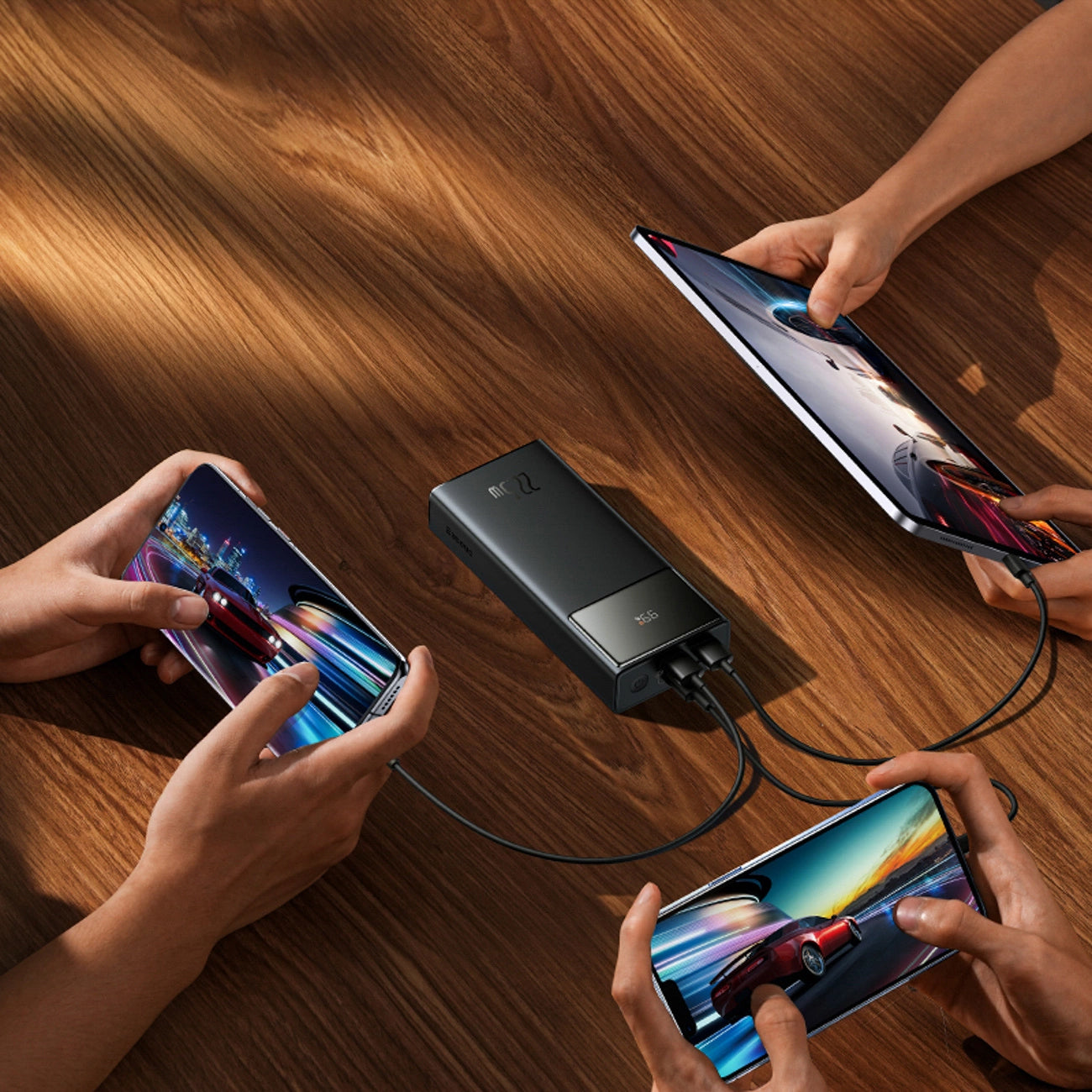 Batteria Esterna Baseus EnerFill FP41, 30000mAh, 22.5W, QC + PD, 1 x USB-C - 2 x USB-A, Nera