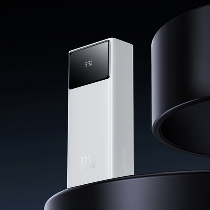 Batteria Esterna Baseus EnerFill FP41, 30000mAh, 22.5W, QC + PD, 1 x USB-C - 2 x USB-A, Bianca