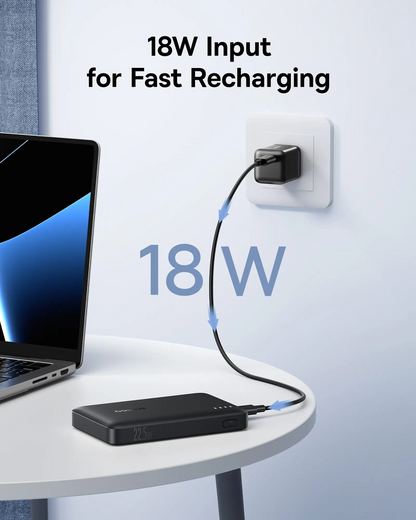 Batteria Esterna Baseus EnerFill FP21, 10000mAh, 22.5W, QC + PD, 1 x USB-A - 2 x USB-C, Nera P1008210D123-00