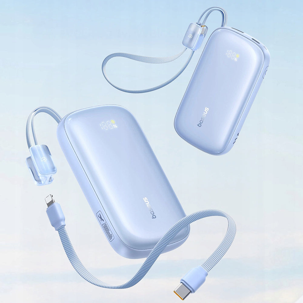 Batteria Esterna Baseus EnerFill FC21 Qpow 3 Ultra, 10000mAh, 22.5W, QC + PD, 1 x USB-A - 1 x USB-C, Blu E0027L03