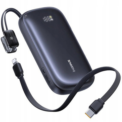 Baseus EnerFill FC21 Qpow 3 Ultra External Battery, 20000mAh, 22.5W, QC + PD, 1 x USB-A - 1 x USB-C, Black E0027M00