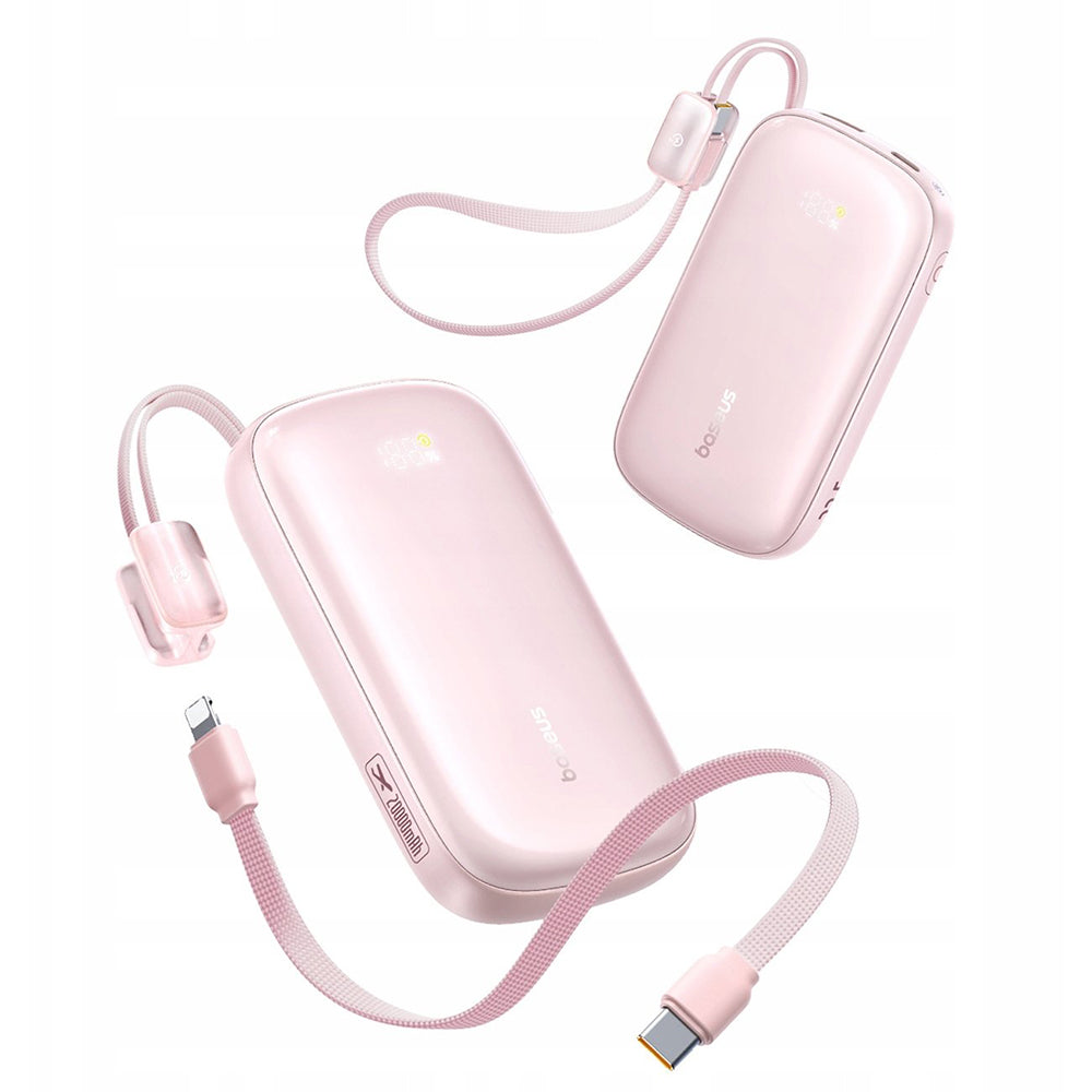 Batteria Esterna Baseus EnerFill FC21 Qpow 3 Ultra, 20000mAh, 22.5W, QC + PD, 1 x USB-A - 1 x USB-C, Rosa E0027M02