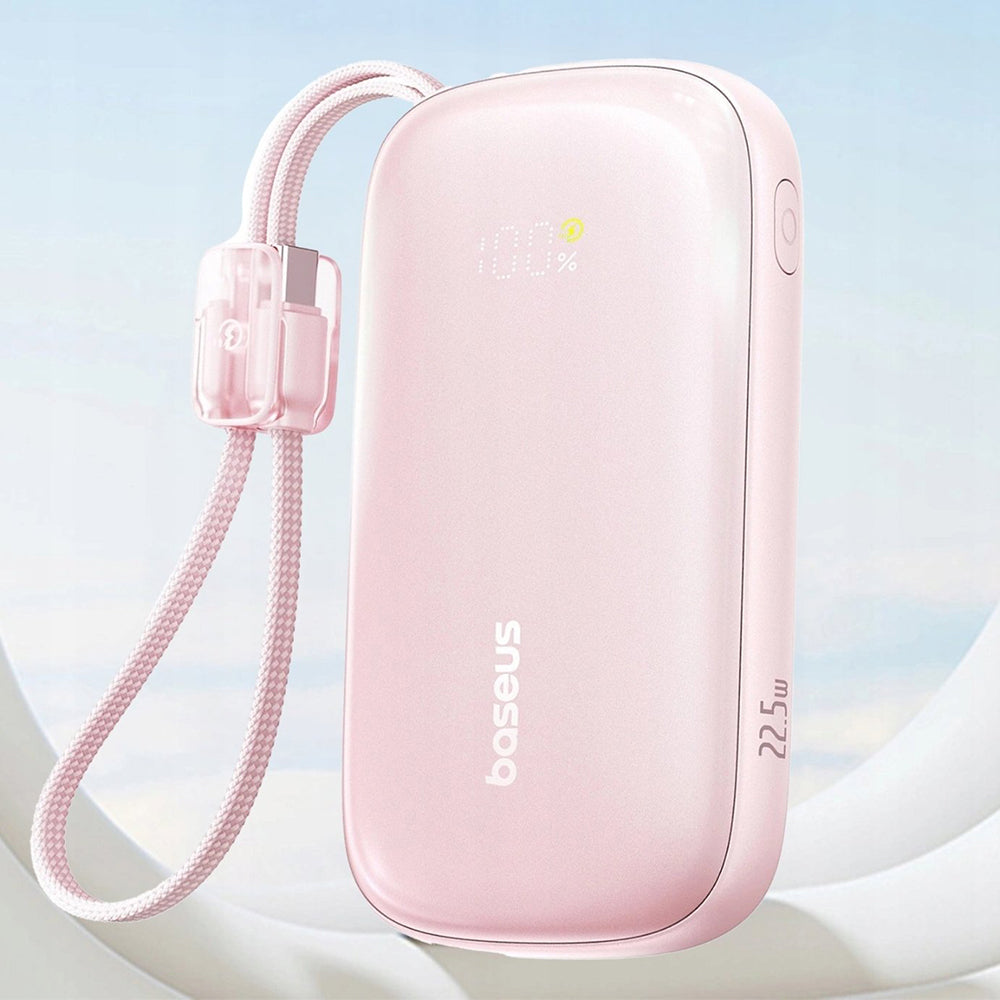 Batteria Esterna Baseus EnerFill FC21 Qpow 3 Ultra, 20000mAh, 22.5W, QC + PD, 1 x USB-A - 1 x USB-C, Rosa E0027M02