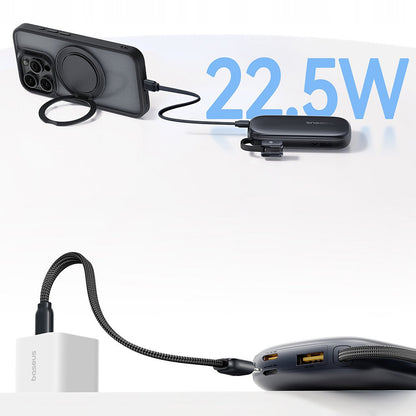 Batteria Esterna Baseus EnerFill FC21 Qpow 3 Ultra, 20000mAh, 22.5W, QC + PD, 1 x USB-A - 1 x USB-C, Rosa E0027M02