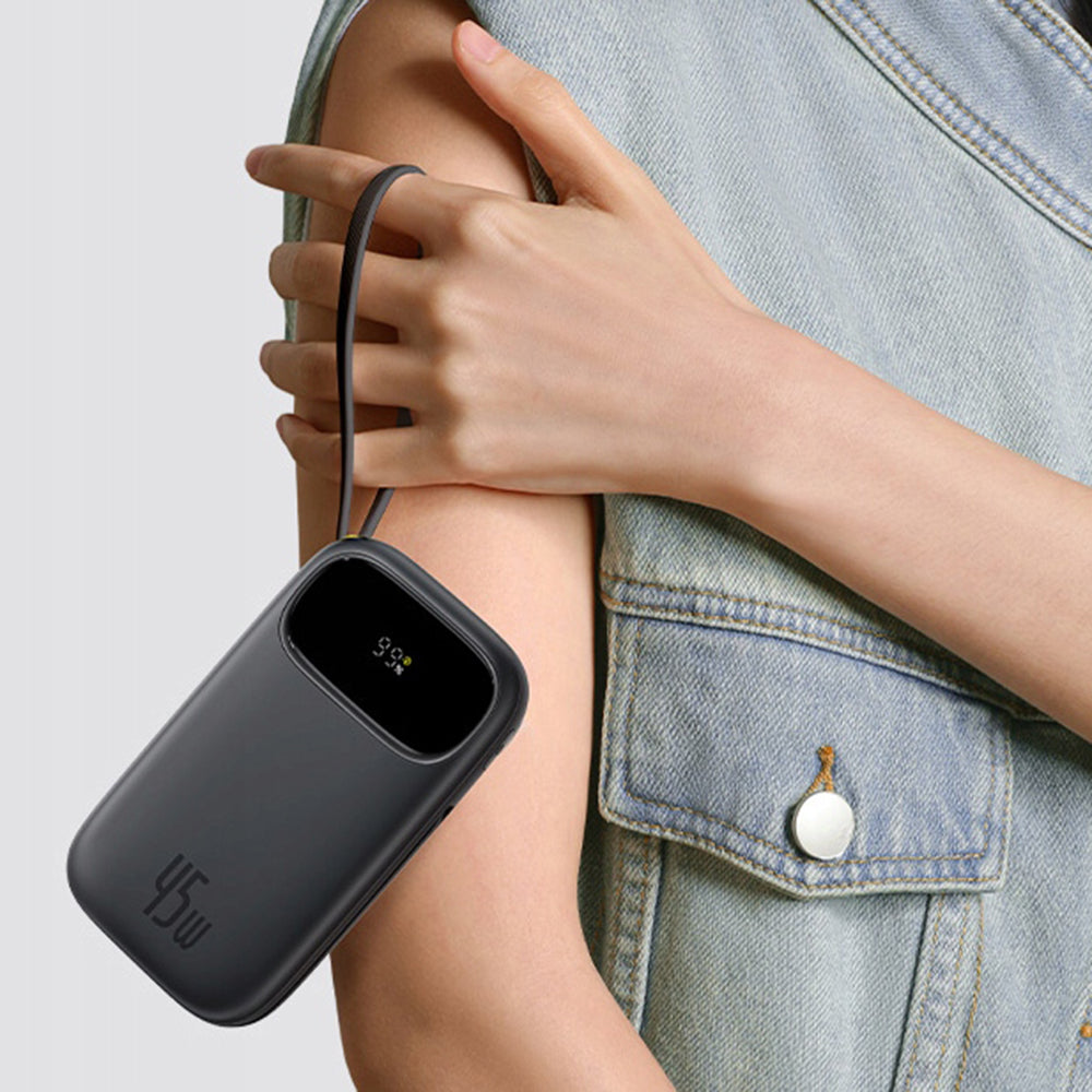 Batteria Esterna Baseus EnerFill FC31 Qpow 3, 10000mAh, 45W, QC + PD, 1 x Lightning - 1 x USB-A - 2 x USB-C, Blu E0028C03