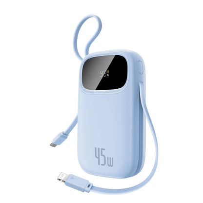 Baseus EnerFill FC31 Qpow 3 External Battery, 20000mAh, 45W, QC + PD, 1 x Lightning - 1 x USB-A - 2 x USB-C, Blue E0028D03
