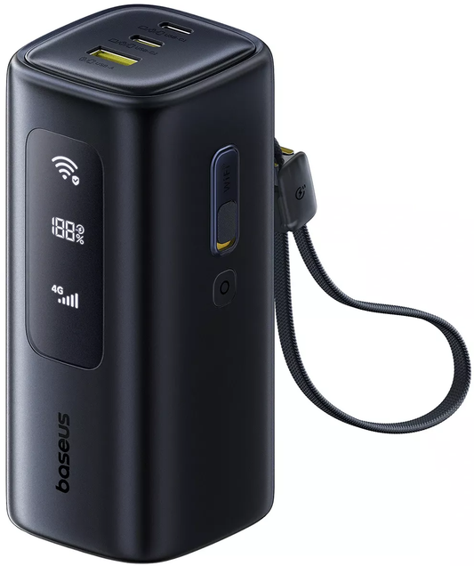 Batteria Esterna Baseus EnerGeek GX11, 20000mAh, 67W, QC + PD, 1 x USB-A - 2 x USB-C, Nera E0025701
