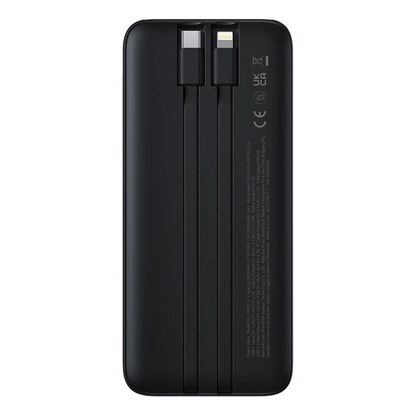 Batteria Esterna Baseus Lipow, 10000mAh, 22.5W, QC + PD, 1 x Lightning - 1 x USB-A - 2 x USB-C, Nera P10079101123-00