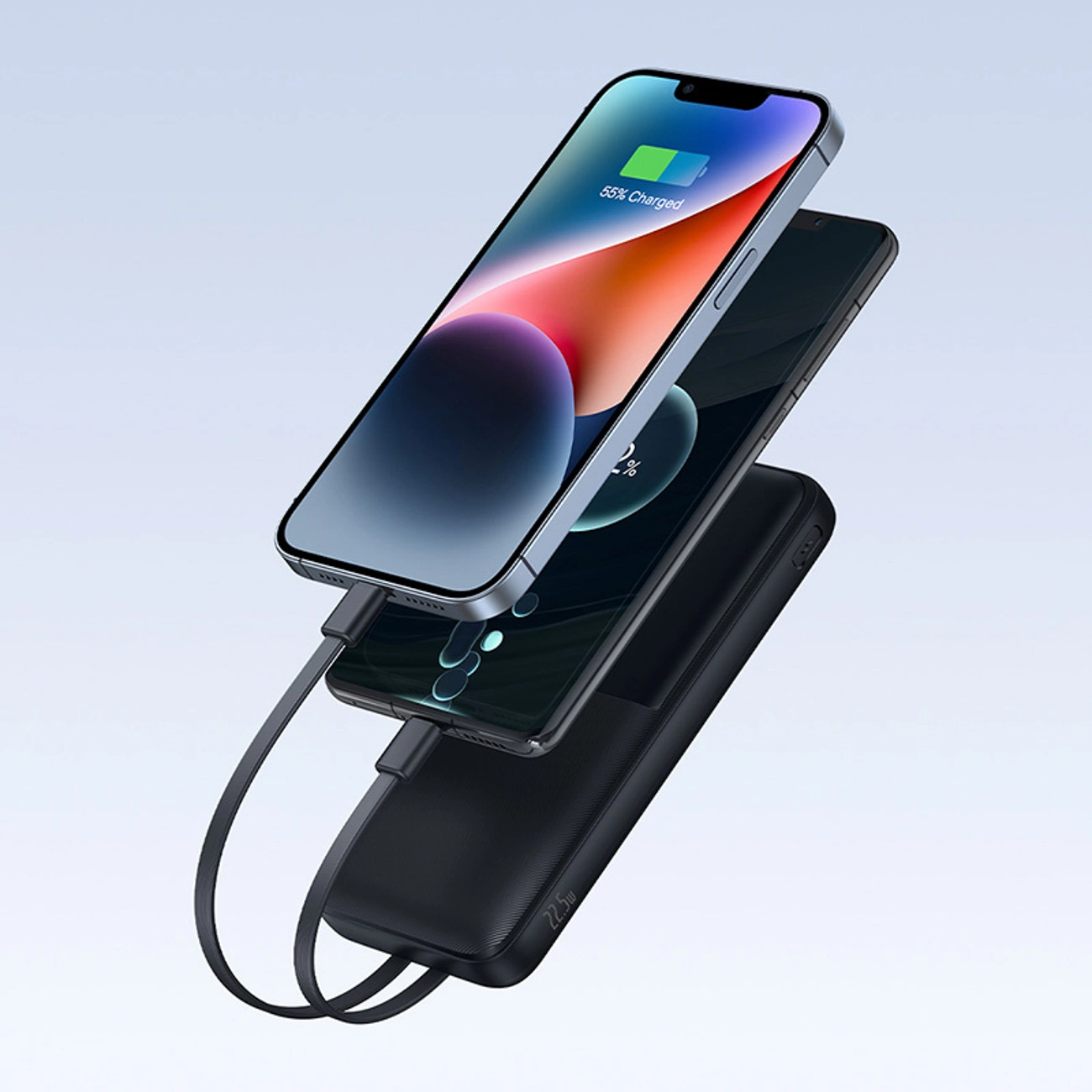 Batteria Esterna Baseus Lipow, 10000mAh, 22.5W, QC + PD, 1 x Lightning - 1 x USB-A - 2 x USB-C, Nera P10079101123-00