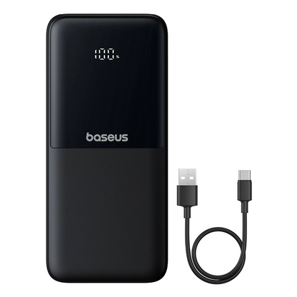 Batteria Esterna Baseus Lipow, 10000mAh, 22.5W, QC + PD, 1 x Lightning - 1 x USB-A - 2 x USB-C, Nera P10079101123-00