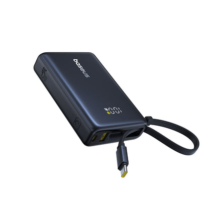 Batteria Esterna Baseus PicoGo, 10000mAh, 45W, QC + PD, 1 x USB-A - 2 x USB-C, Nera P10076803123-00