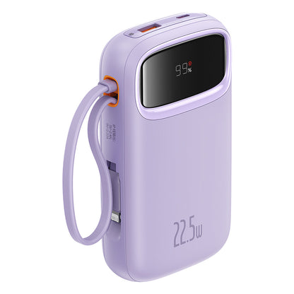 Batteria Esterna Baseus Qpow Pro+, 10000mAh, 22.5W, QC + PD, 1 x Lightning - 1 x USB-A - 2 x USB-C, Viola P10055003513-00