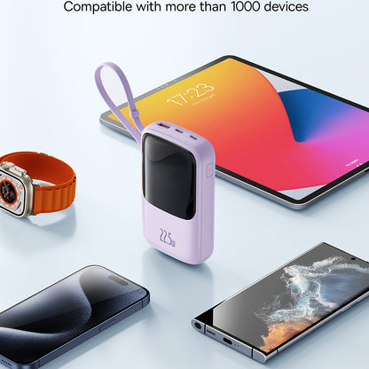 Batteria Esterna Baseus Qpow Pro+, 10000mAh, 22.5W, QC + PD, 1 x USB-A - 2 x USB-C, Viola P10067101513-00