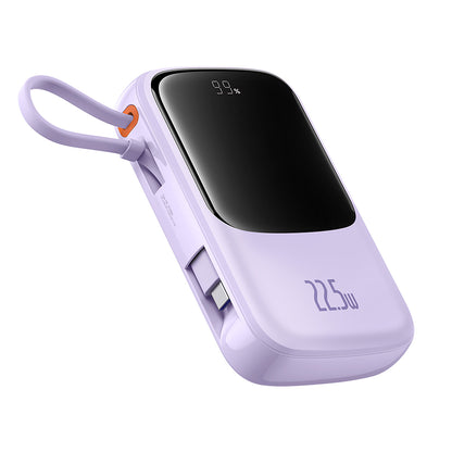 Batteria Esterna Baseus Qpow Pro+, 10000mAh, 22.5W, QC + PD, 1 x USB-A - 2 x USB-C, Viola P10067101513-00