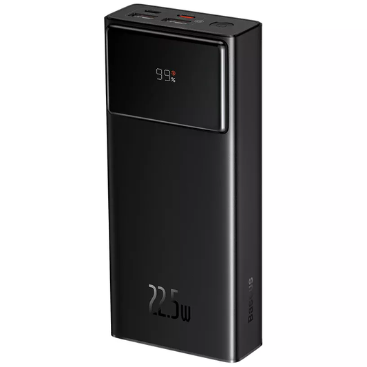 Batteria Esterna Baseus Star Lord, 30000mAh, 22.5W, QC + PD, 1 x USB-C - 2 x USB-A, Nera PPXJ080101
