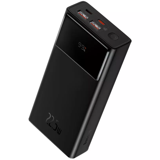 Batteria Esterna Baseus Star Lord, 30000mAh, 22.5W, QC + PD, 1 x USB-C - 2 x USB-A, Nera PPXJ080101