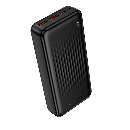 Batteria Esterna Borofone BJ80A Clever, 20000mAh, 22.5W, QC + PD, 1 x USB-C - 2 x USB-A, Nera