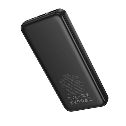 Batteria Esterna Borofone BJ80A Clever, 10000mAh, 22.5W, QC + PD, 1 x USB-C - 2 x USB-A, Nera