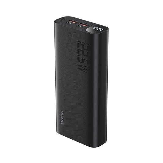 BWOO BO-P44 External Battery, 20000mAh, 22.5W, QC + PD, 1 x USB-C - 2 x USB-A, Black