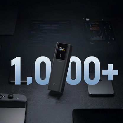 Batteria Esterna Cuktech, 10000mAh, 150W, QC + PD, 1 x USB-A - 1 x USB-C, Nera CKPB100PGLBL