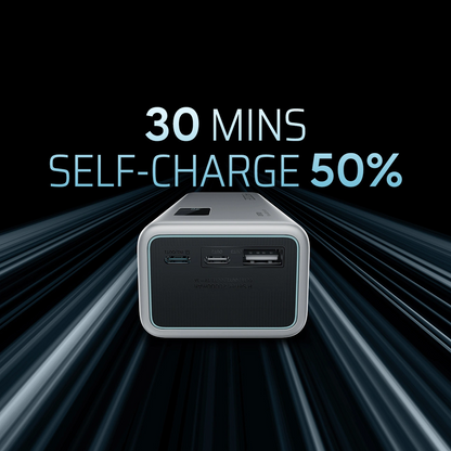 Batteria Esterna Cuktech P+ No.15, 20000mAh, 150W, QC + PD, 1 x USB-A - 2 x USB-C, Grigio CUKPB200GLBK