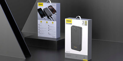 Dudao K10Pro External Battery, 20000mAh, 12W, 2 x USB-A, Black