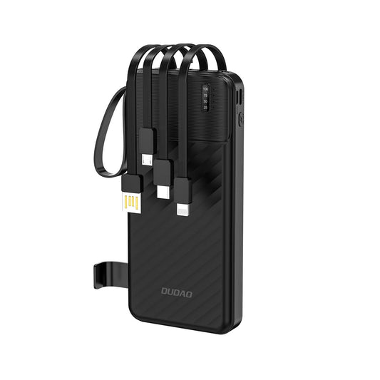 Batteria Esterna Dudao K11, 10000mAh, 10W, 1 x Lightning - 1 x microUSB - 1 x USB-A - 1 x USB-C, Nera