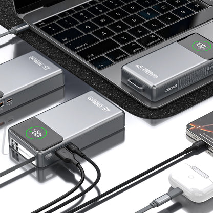 Batteria Esterna Dudao K31 Pro, 20000mAh, 45W, QC + PD, 1 x USB-A - 2 x USB-C, Grigio