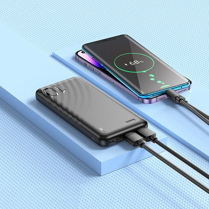 Batteria Esterna HOCO J123, 10000mAh, 10W, 2 x USB-A, Nera