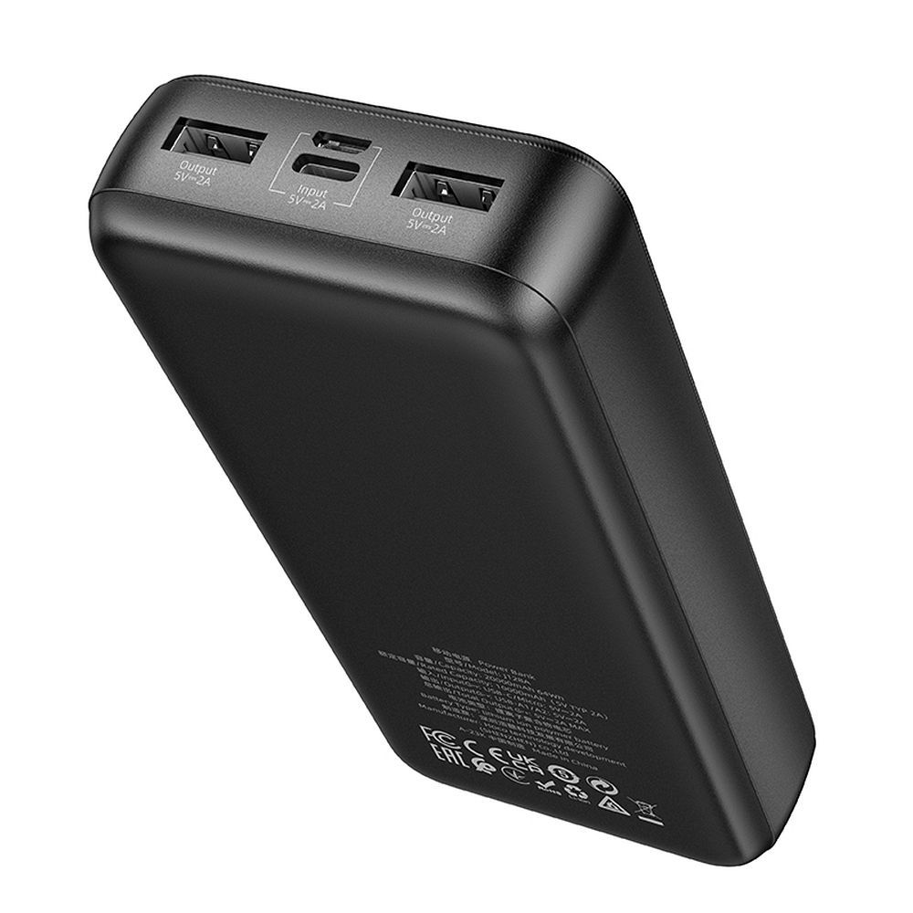 Batteria Esterna HOCO J128A, 20000mAh, 10W, 2 x USB-A, Nera, Ricondizionata
