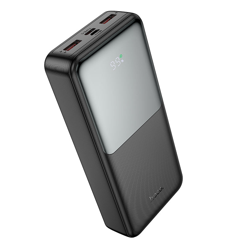 Batteria Esterna HOCO J136A, 20000mAh, 22.5W, QC + PD, 1 x USB-C - 2 x USB-A, Nera