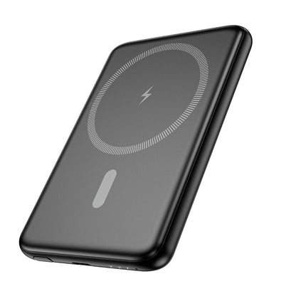 Batteria Esterna HOCO Wireless J140A, 5000mAh, 20W, PD + QI, 1 x USB-C, Nera