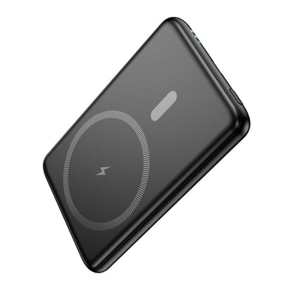 Batteria Esterna HOCO Wireless J140A, 5000mAh, 20W, PD + QI, 1 x USB-C, Nera