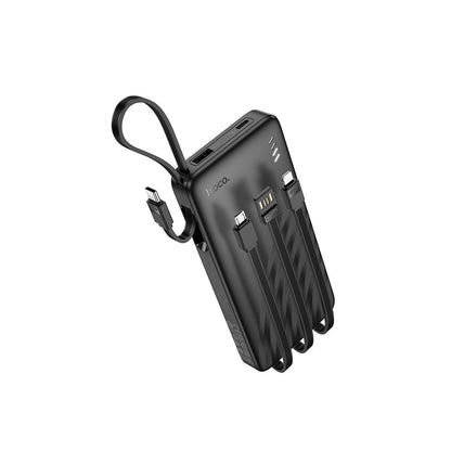 Batteria Esterna HOCO J146, 10000mAh, 10W, 1 x Lightning - 1 x microUSB - 1 x USB-A - 1 x USB-C, Nera