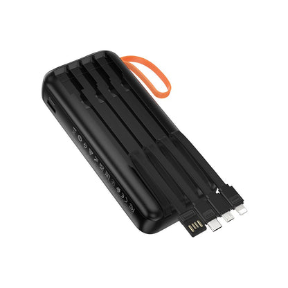 Batteria Esterna HOCO J151A, 20000mAh, 10W, 1 x Lightning - 1 x microUSB - 1 x USB-A - 1 x USB-C, Nera
