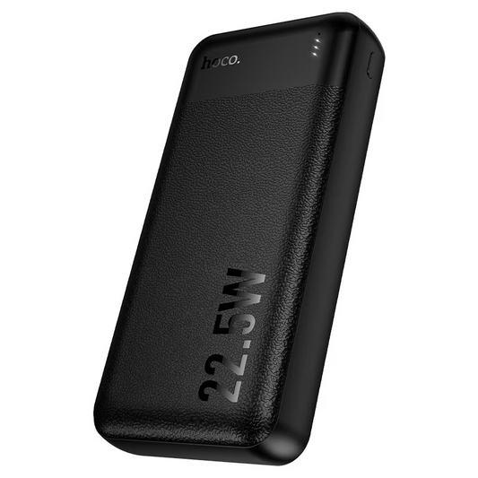 Batteria esterna HOCO J159A Essence, 20000 mAh, 22,5 W, QC + PD, 1 x USB-C - 2 x USB-A, nera