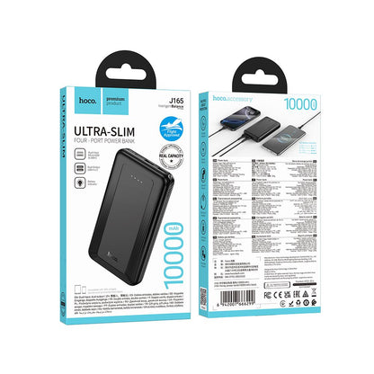Batteria Esterna HOCO J165A, 10000mAh, 10W, 2 x USB-A, Nera