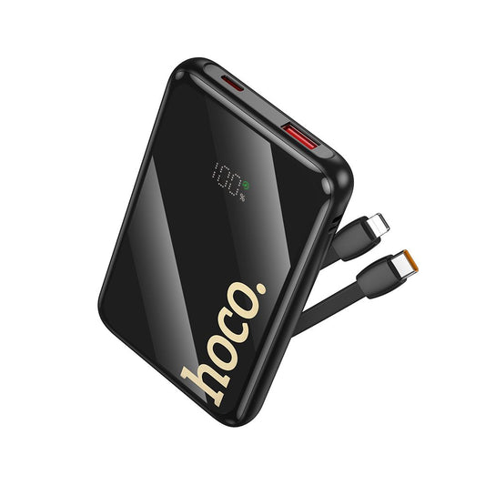 Batteria Esterna HOCO Q37, 10000mAh, 22.5W, QC + PD, 1 x Lightning - 1 x USB-A - 2 x USB-C, Nera