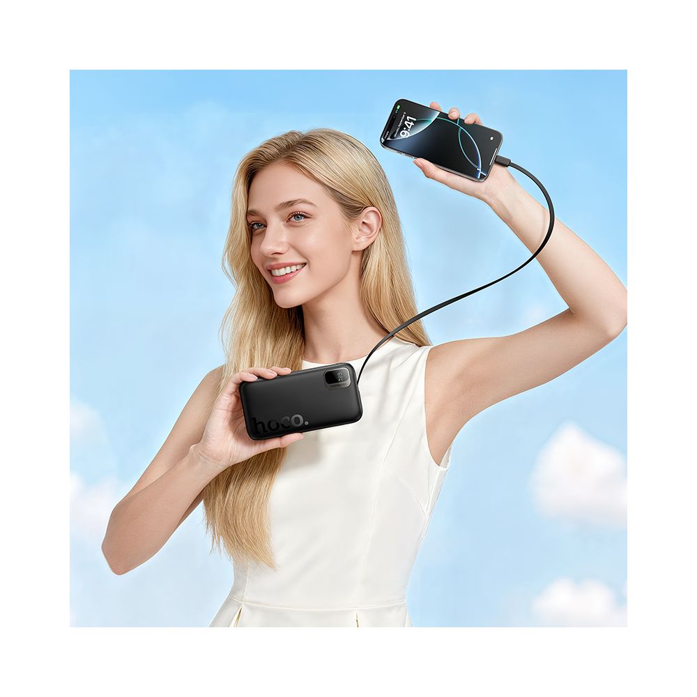 Batteria Esterna HOCO Q51, 10000mAh, 20W, PD, 2 x USB-C, Nera