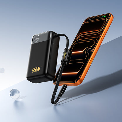 Batteria Esterna HOCO Q53, 12000mAh, 65W, QC + PD, 1 x USB-A - 2 x USB-C, Nera