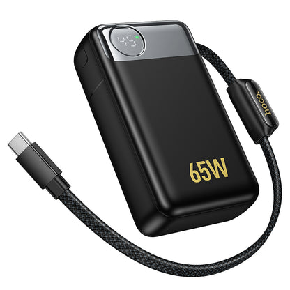 Batteria Esterna HOCO Q53, 12000mAh, 65W, QC + PD, 1 x USB-A - 2 x USB-C, Nera