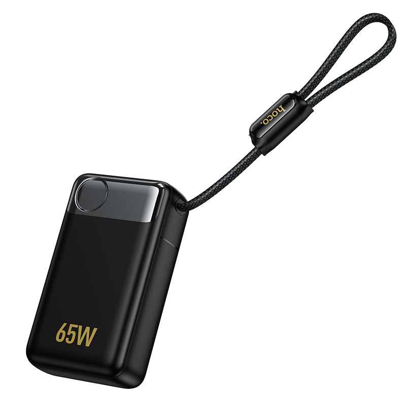 Batteria Esterna HOCO Q53, 12000mAh, 65W, QC + PD, 1 x USB-A - 2 x USB-C, Nera