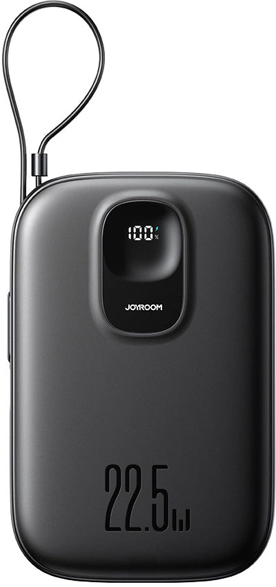 Joyroom JR-PBF17 External Battery, 10000mAh, 22.5W, QC + PD, 1 x USB-A - 2 x USB-C, Black
