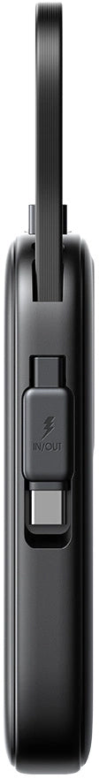 Joyroom JR-PBF17 External Battery, 10000mAh, 22.5W, QC + PD, 1 x USB-A - 2 x USB-C, Black