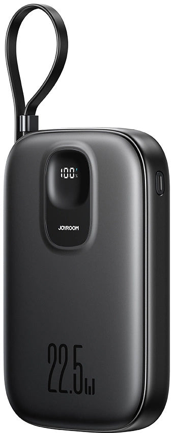 Joyroom JR-PBF17 External Battery, 10000mAh, 22.5W, QC + PD, 1 x USB-A - 2 x USB-C, Black