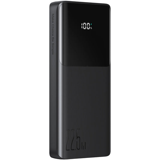 Joyroom JR-PBF19 External Battery, 10000mAh, 22.5W, QC + PD, 1 x Lightning - 1 x USB-A - 2 x USB-C, Black