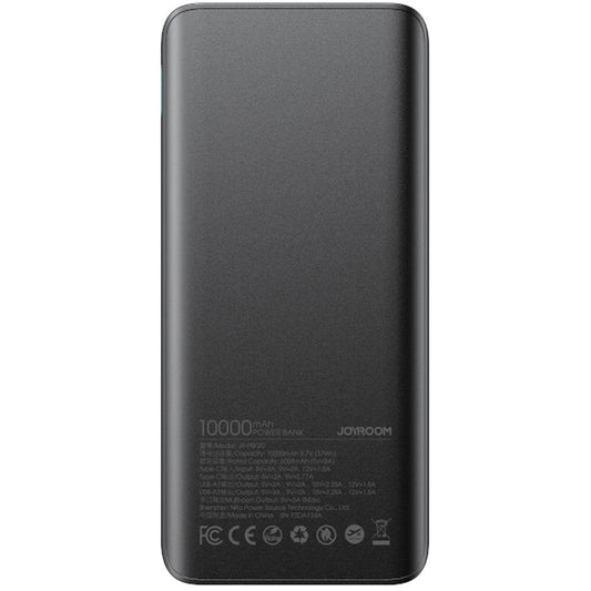 Joyroom JR-PBF20 External Battery, 10000mAh, 25W, QC + PD, 1 x USB-C - 2 x USB-A, Black