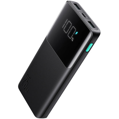 Joyroom JR-PBF20 External Battery, 10000mAh, 25W, QC + PD, 1 x USB-C - 2 x USB-A, Black