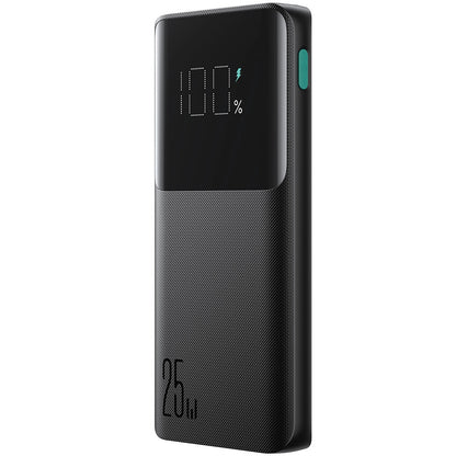 Joyroom JR-PBF20 External Battery, 10000mAh, 25W, QC + PD, 1 x USB-C - 2 x USB-A, Black